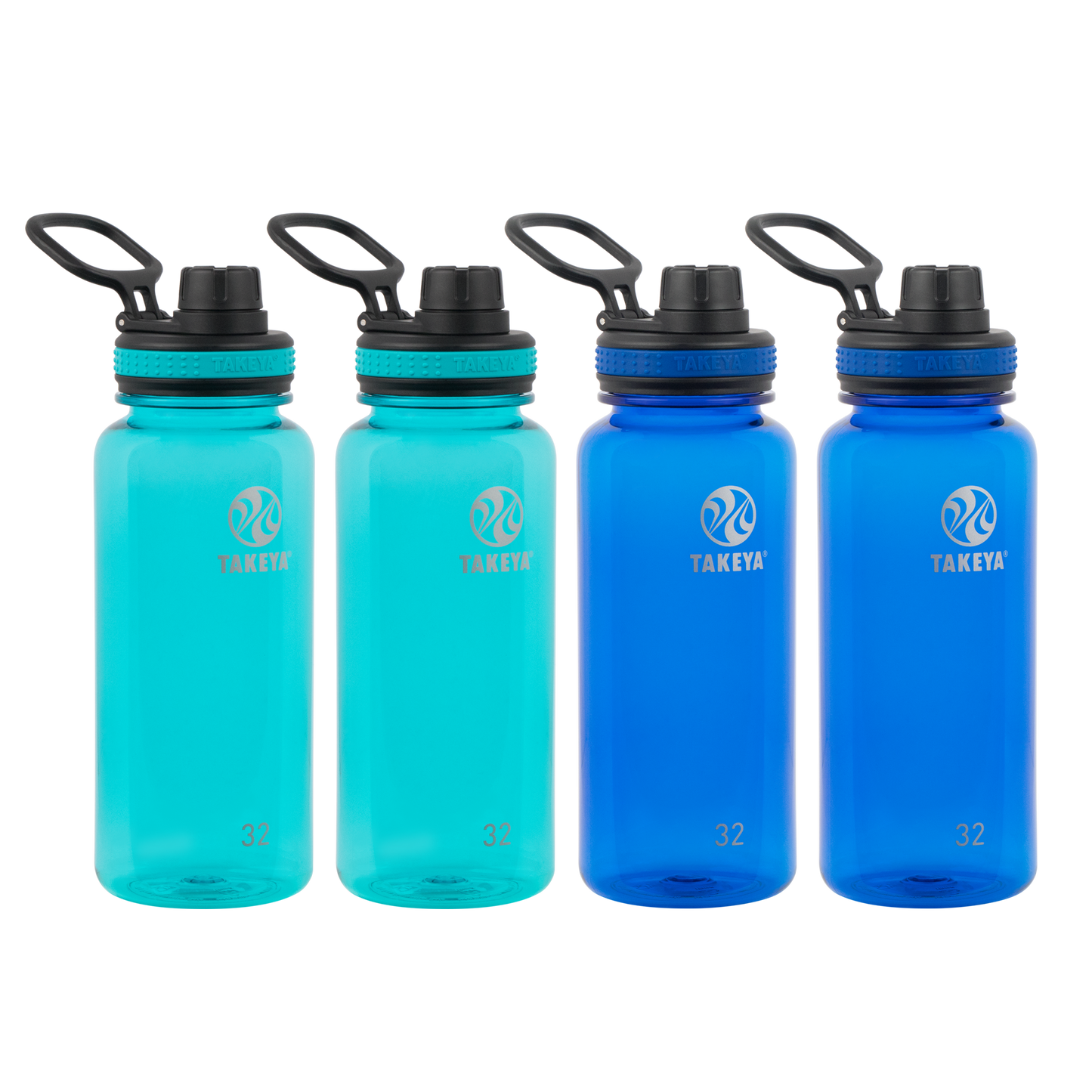 tritan-water-bottle-with-spout-lid-4-pack-p4 50276-Tritan-Spout-32-4pk-Ocean-Royal-angle.png