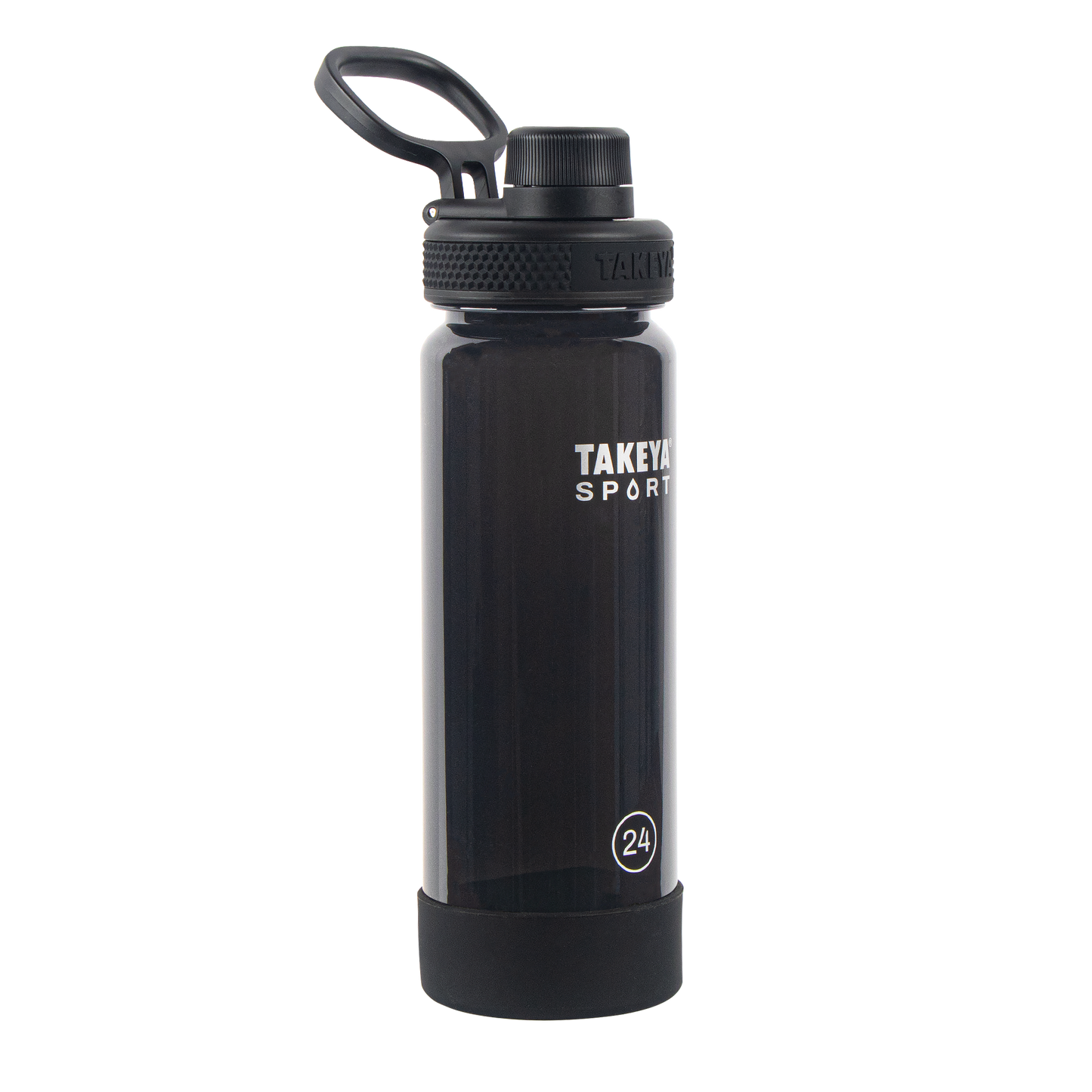 tritan-sport-water-bottle-with-spout-lid-y2 51664-TKS-Tritan-Spout-24-GrandSlamBlack-frontangle.png