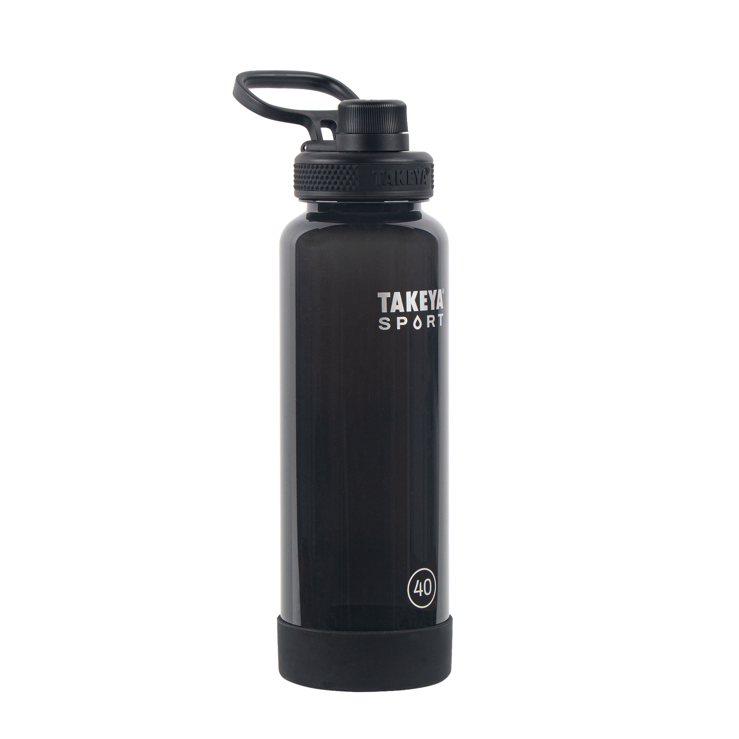 tritan-sport-water-bottle-with-spout-lid-y2 52023-TKS-Tritan-Spout-40-GrandSlamBlack-frontangle.png