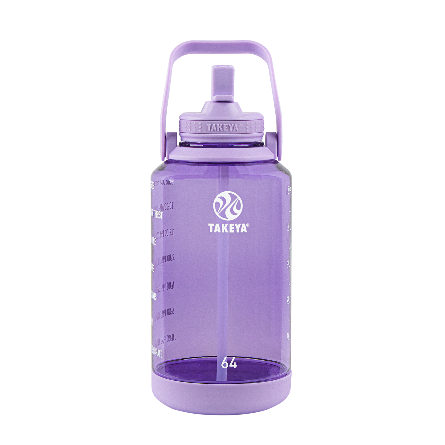 tritan-motivational-water-bottle-with-straw-lid-f2 54144-Tritan-Straw-Motivational-64-VivacityPurple-front.png